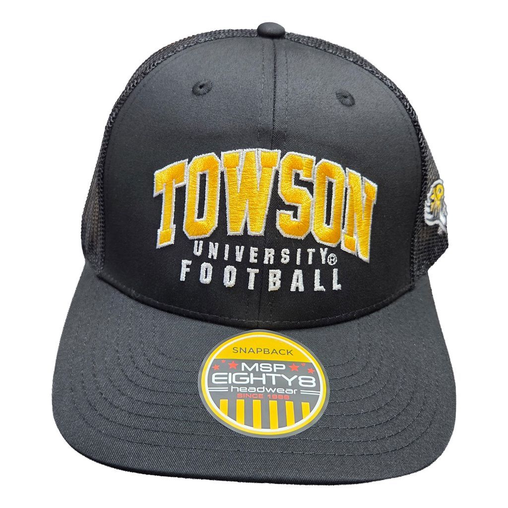 TU Football Snapback Trucker Hat - Black