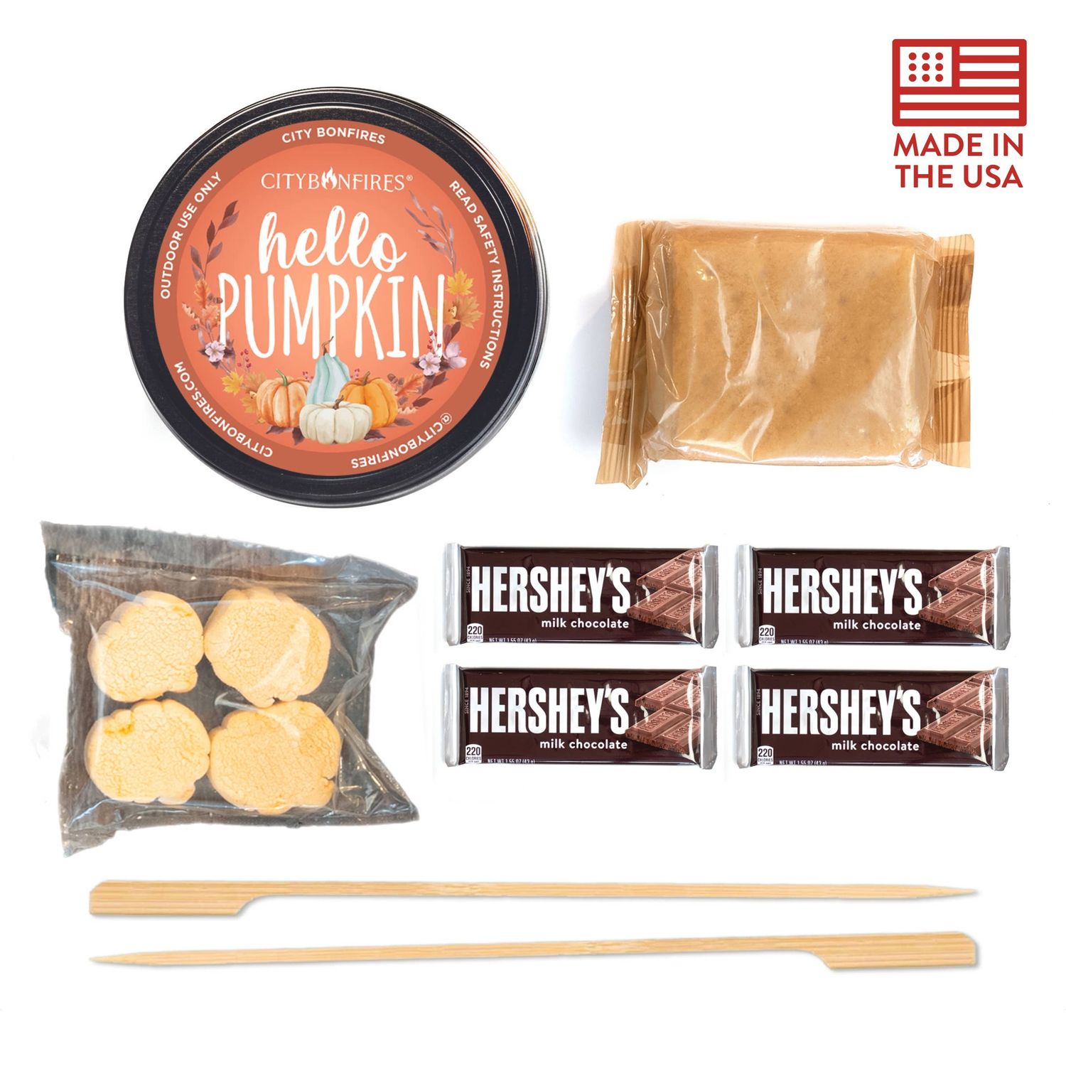 Pumpkin Spice S'mores Night Pack – Fall Bonfire Gift Set