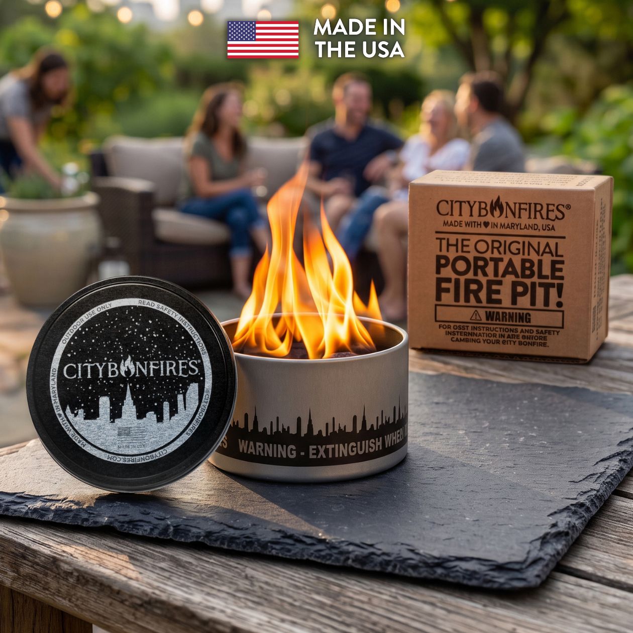 City Bonfire Mini Smokeless Tabletop Portable Fire Pit