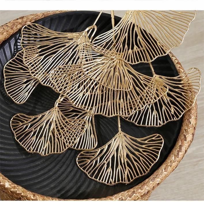 Ginko Leaf Stem (3 heads per stem)