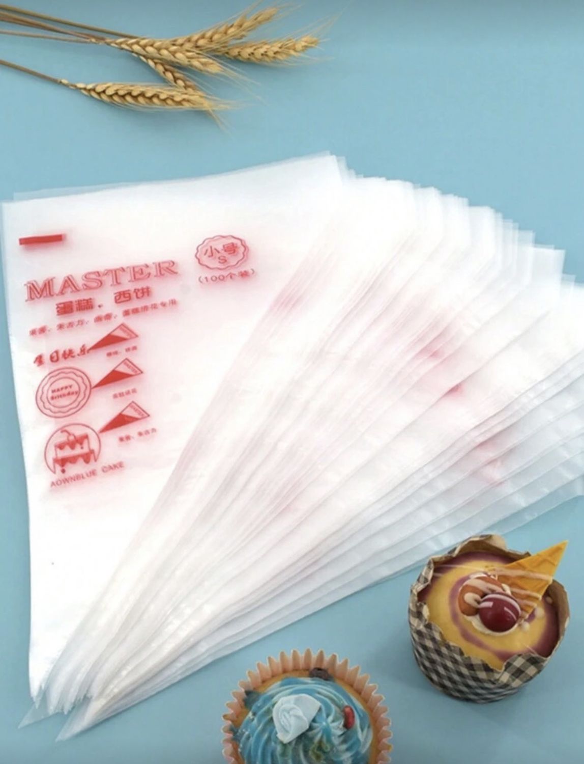 Plastic pipping bags (pack of 100)