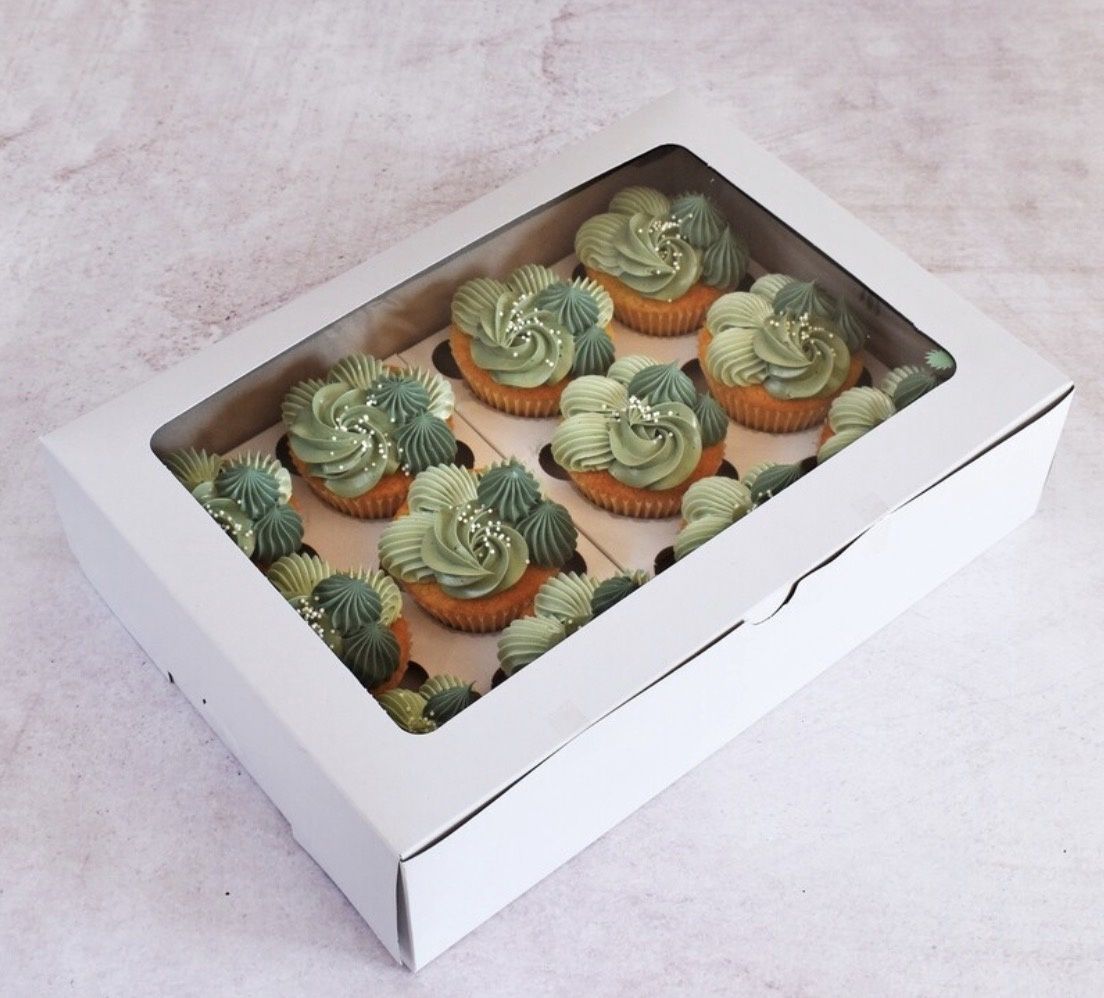 12 hole cupcakes box (with window)