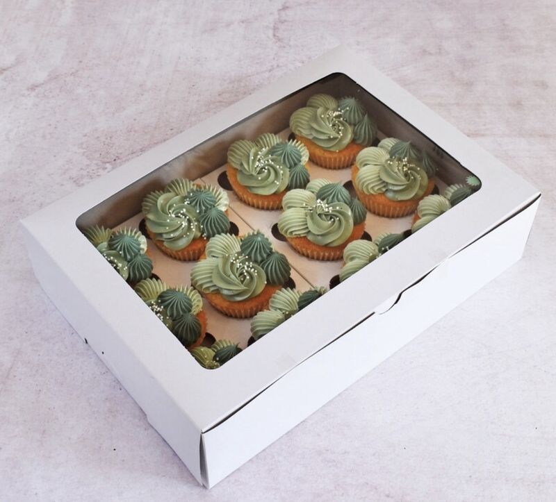 12 hole cupcakes box (with window)