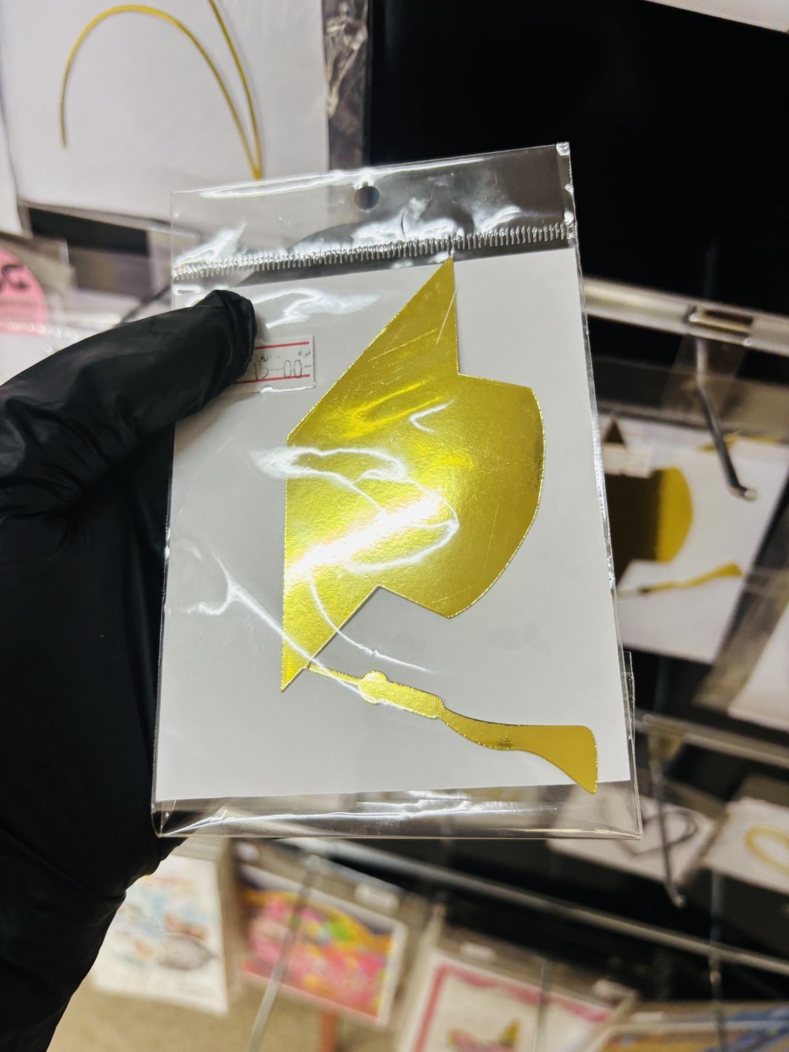 Cardstock charm: Grad Hat (gold)