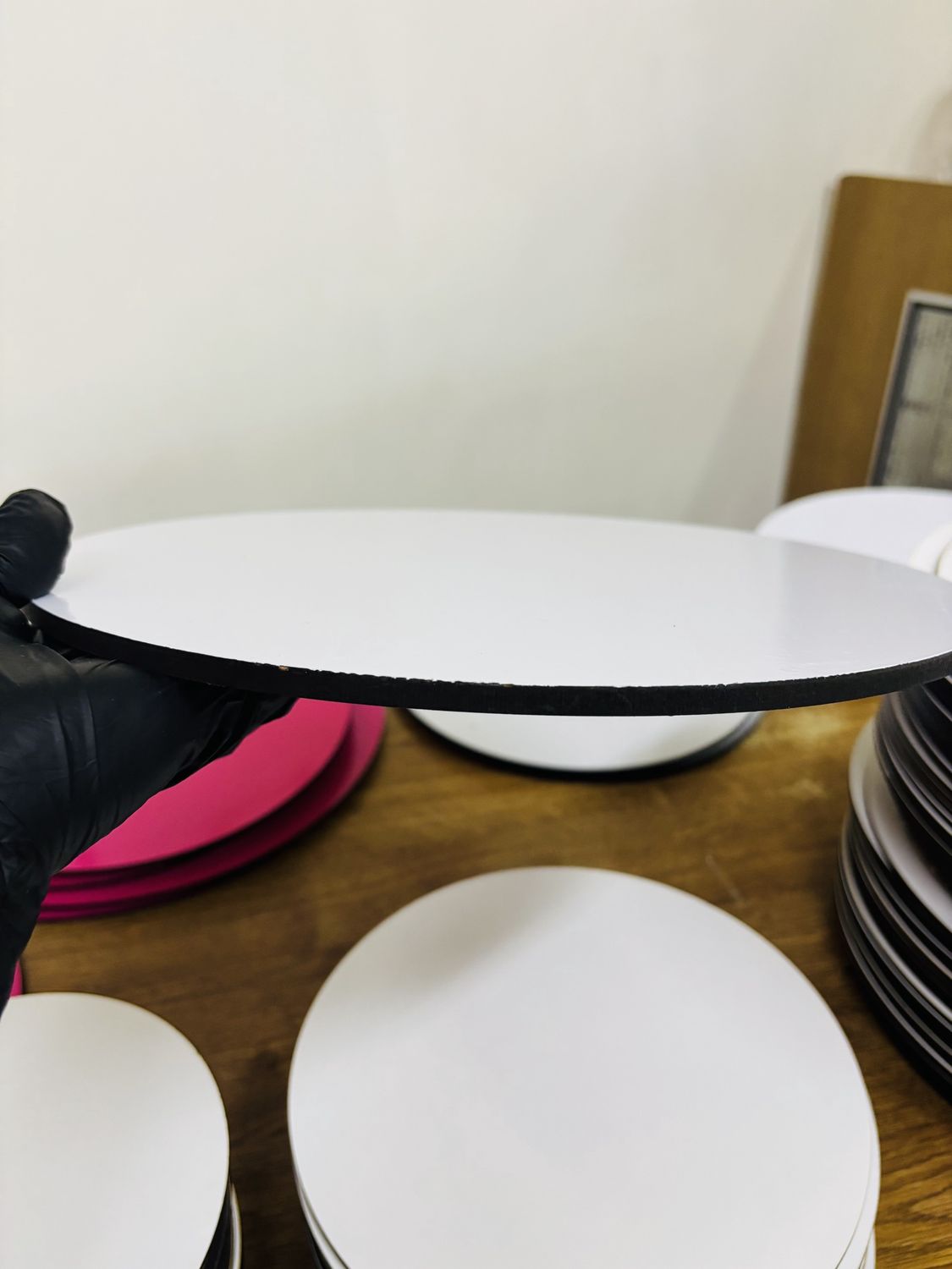 Thick Board: White Round