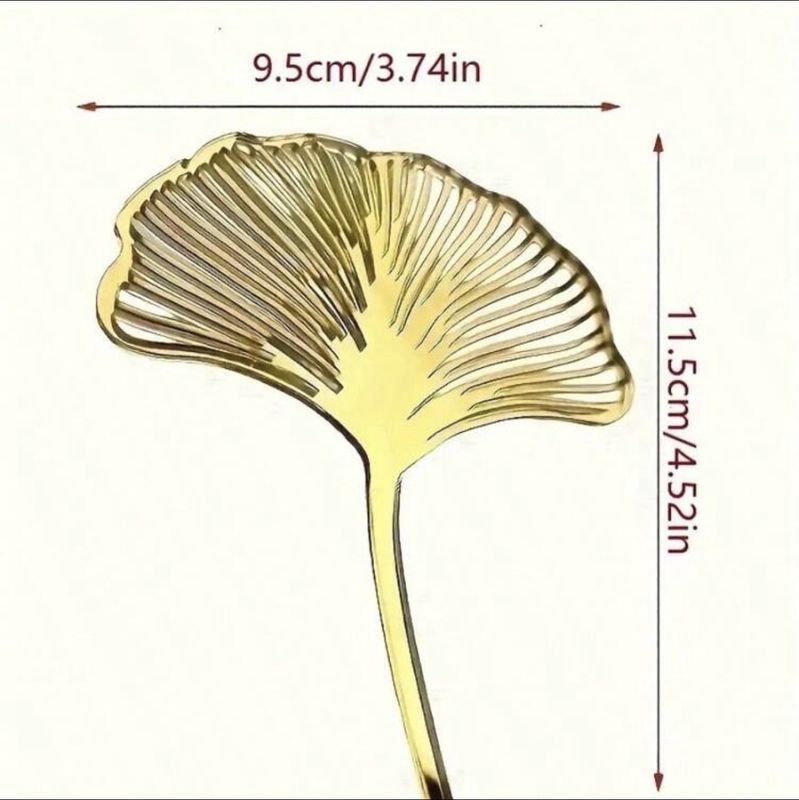 Acrylic gold ginko