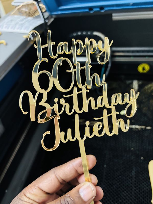 Acrylic Topper (single colour)