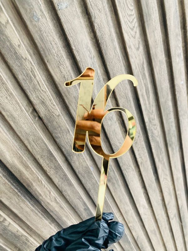 LSG Acrylic gold double number