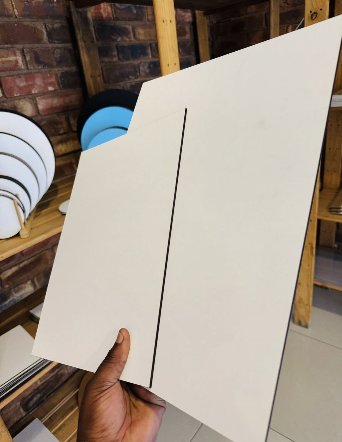 Masonite Board: White Rectangle