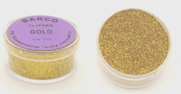 Barco Flitter Glitter (Purple label) 10ml, Colour: Gold