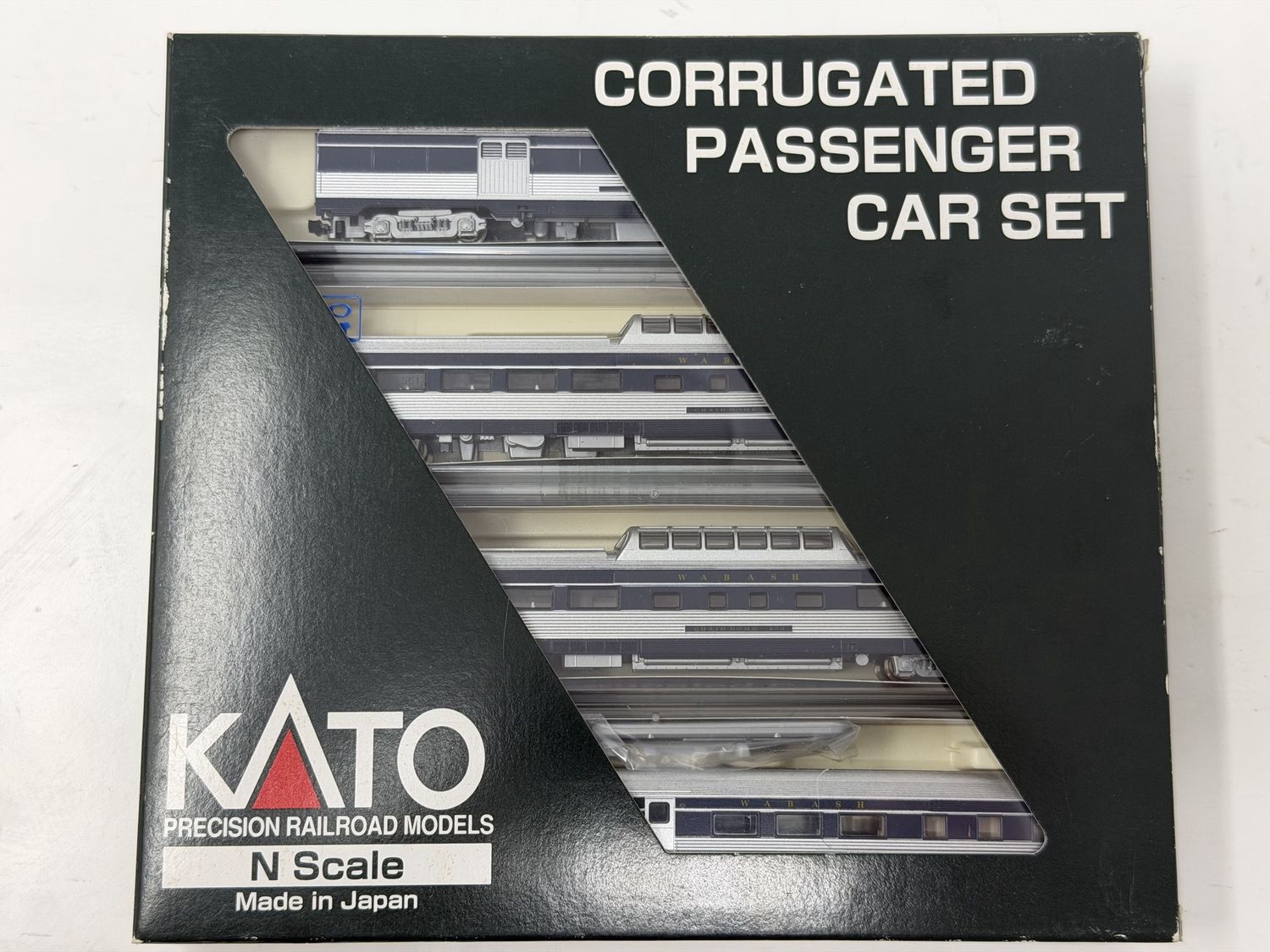 KATO 106-1801 WABASH CORRUGATED PASSENGER CAR SET (SETD)