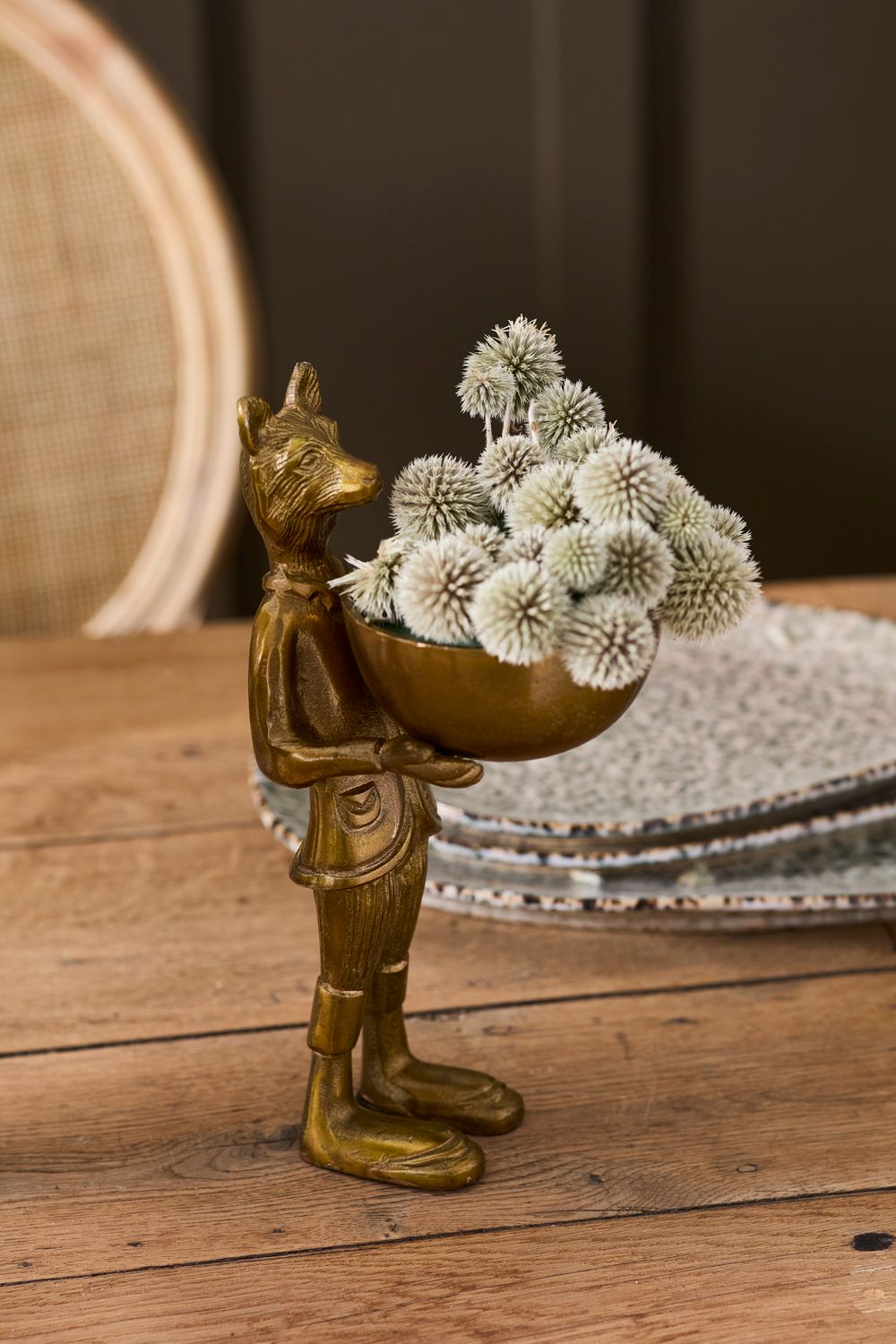 12" ELOISE FOX DISH STAND