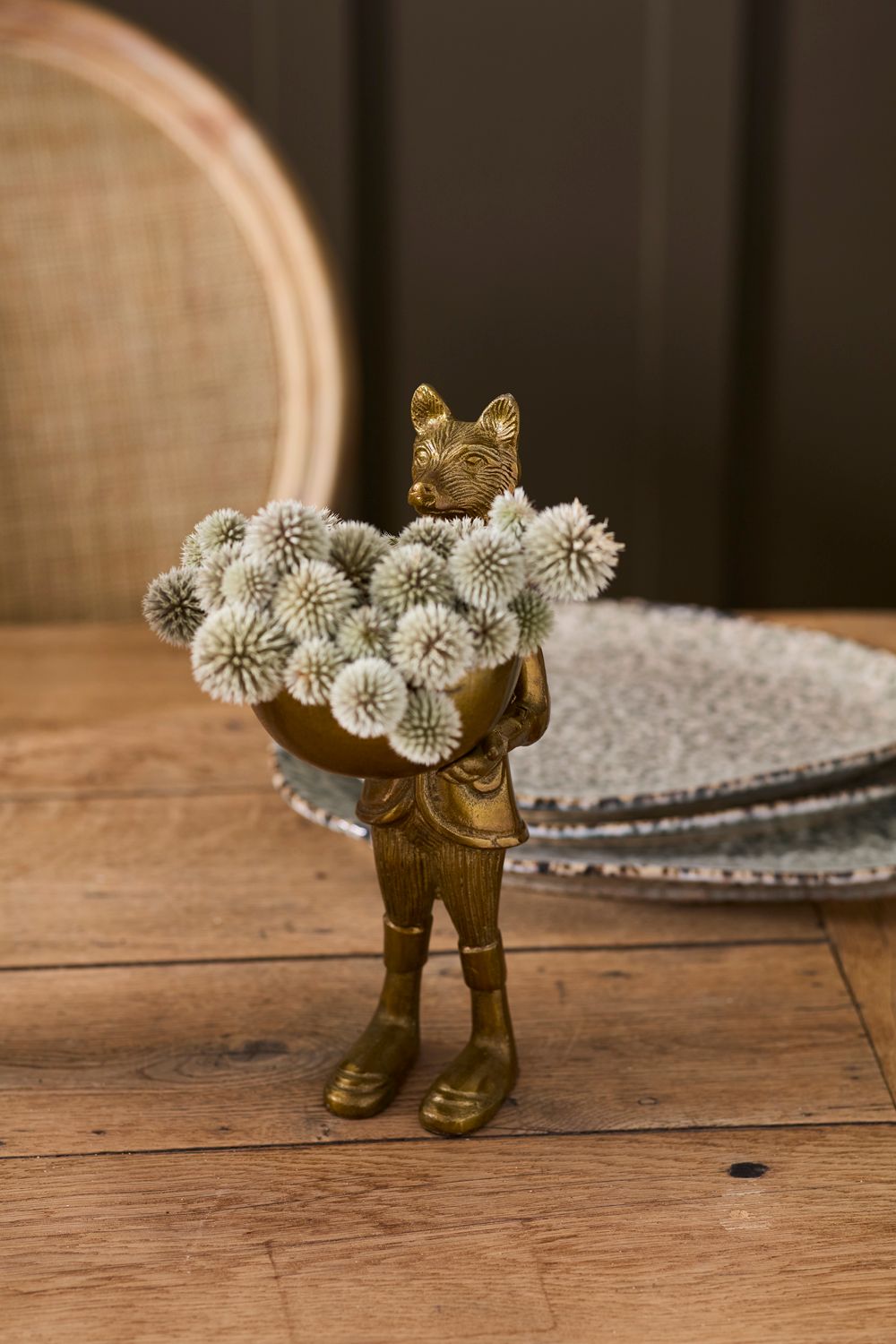 12" ELOISE FOX DISH STAND