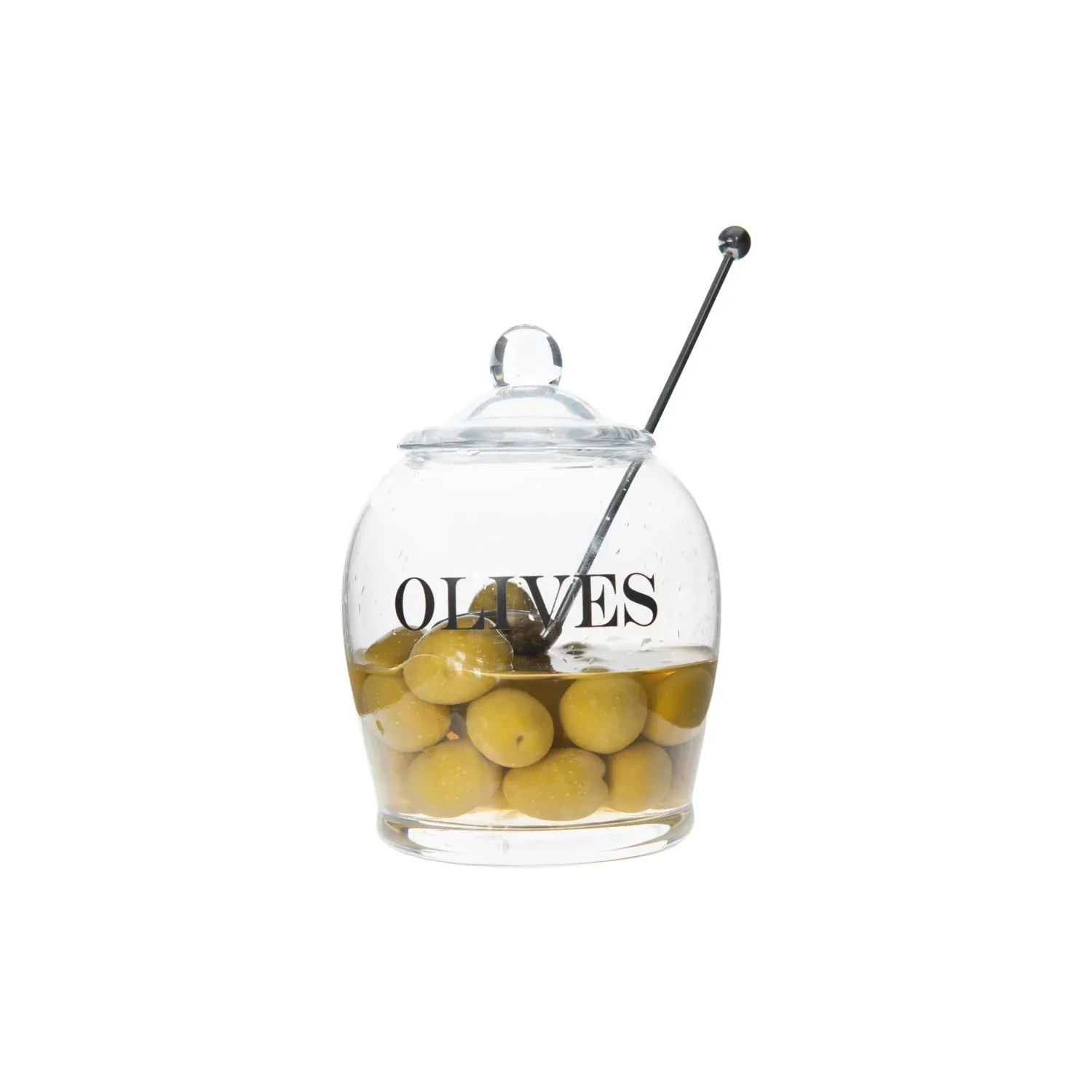Glass Jar with Slotted Spoon, Set of 3