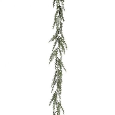 6' FROSTED PRICKLY JUNIPER GARLAND