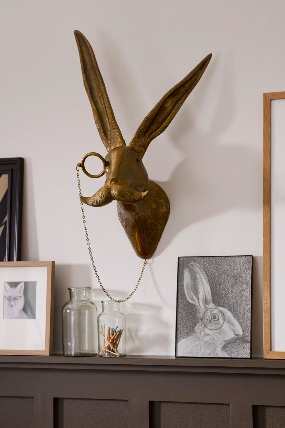 *ERIC RABBIT Wall Mount 16"x11"x27"