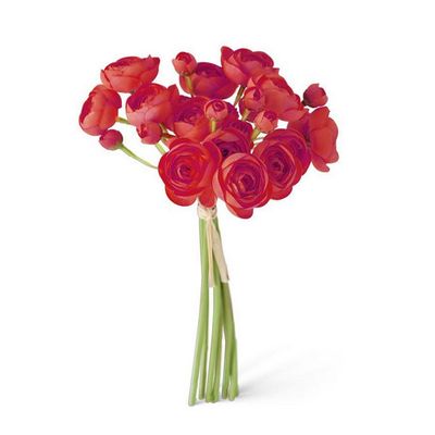 *11" Red Mini Ranunculus Bundle