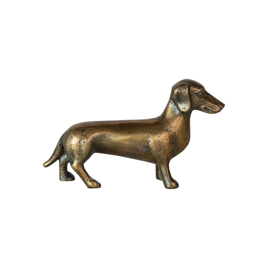 7" Cast Aluminum Dachshund