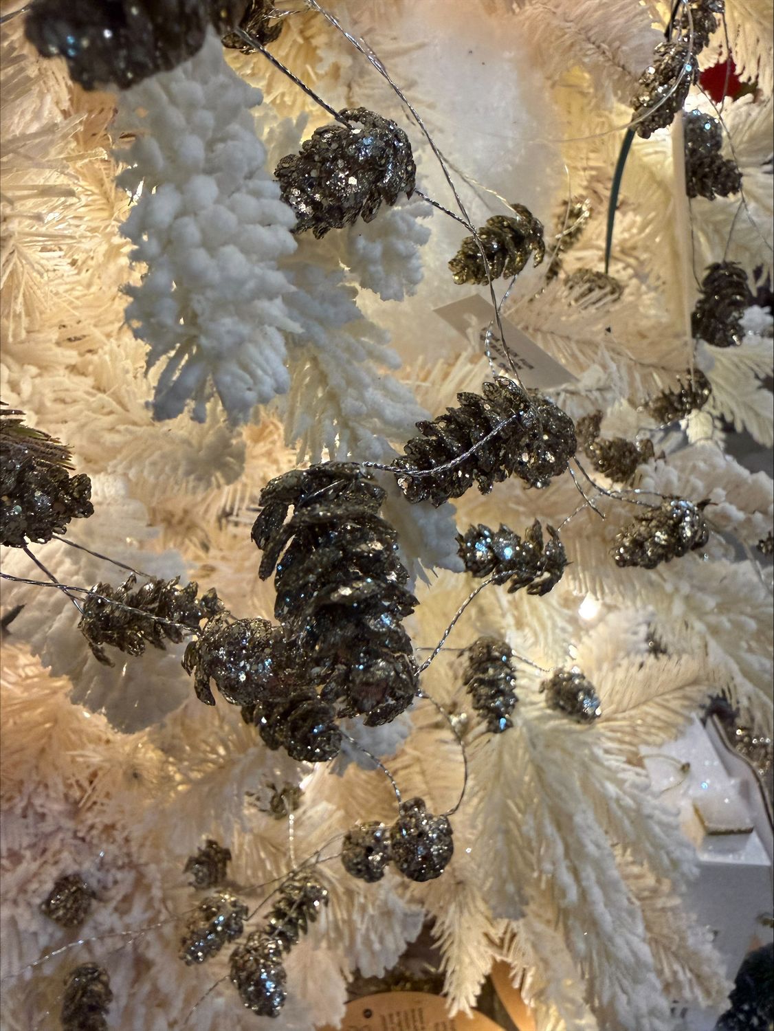 60" MINI GLITTER PINECONE GARLAND