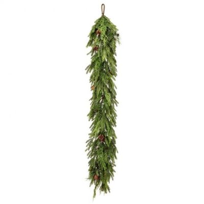 72X12" NATURAL TOUCH MIX EVERGREEN GARLAND