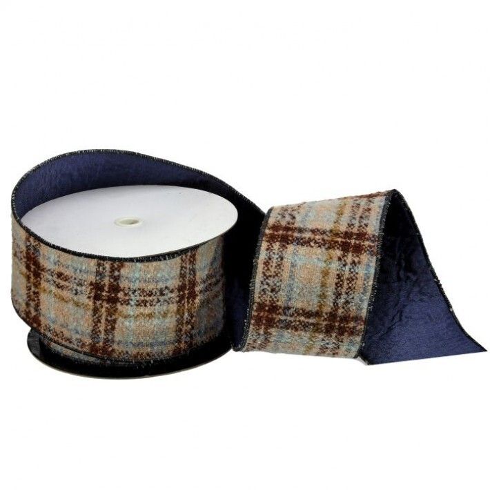 4"X10Y HIGHLANDS TWEED RIBBON