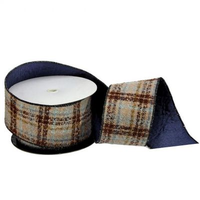 4"X10Y HIGHLANDS TWEED RIBBON