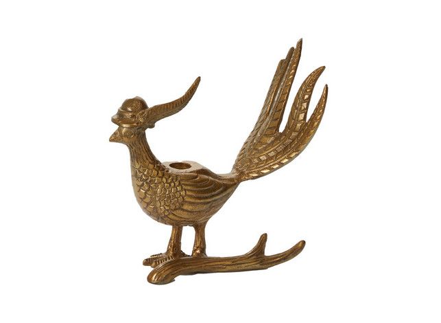 E+E Pheasant Candlestick Avery 8.25"x 4.25"x 8.25"