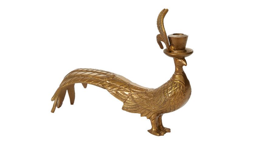 E+E Pheasant Candlestick Emerson 13"x 4.75"x 10"