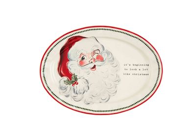 VINTAGE SANTA PLATTER