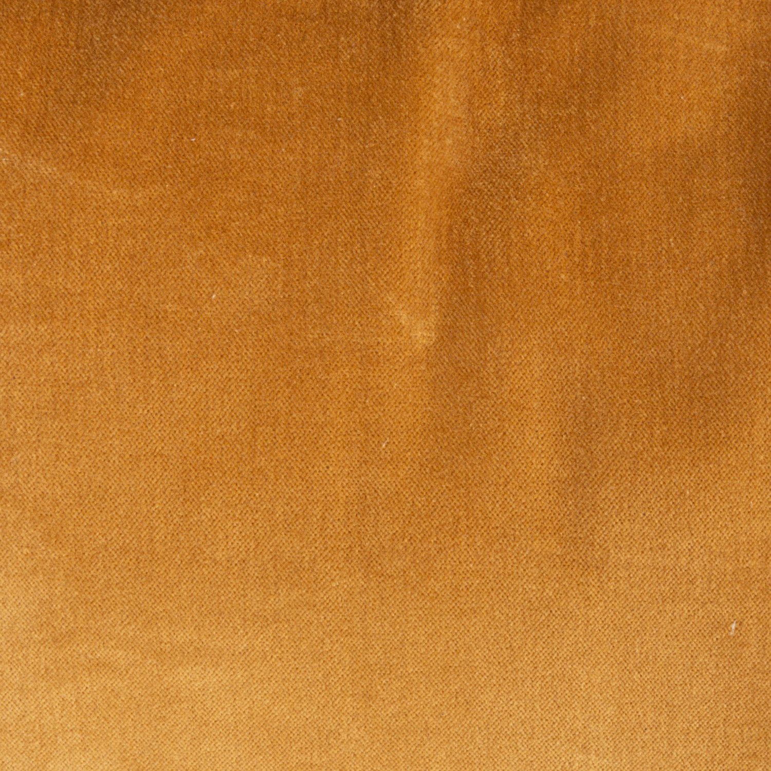 20in. Sq Velvet Pillow w/ Ruffled Trim Mustard