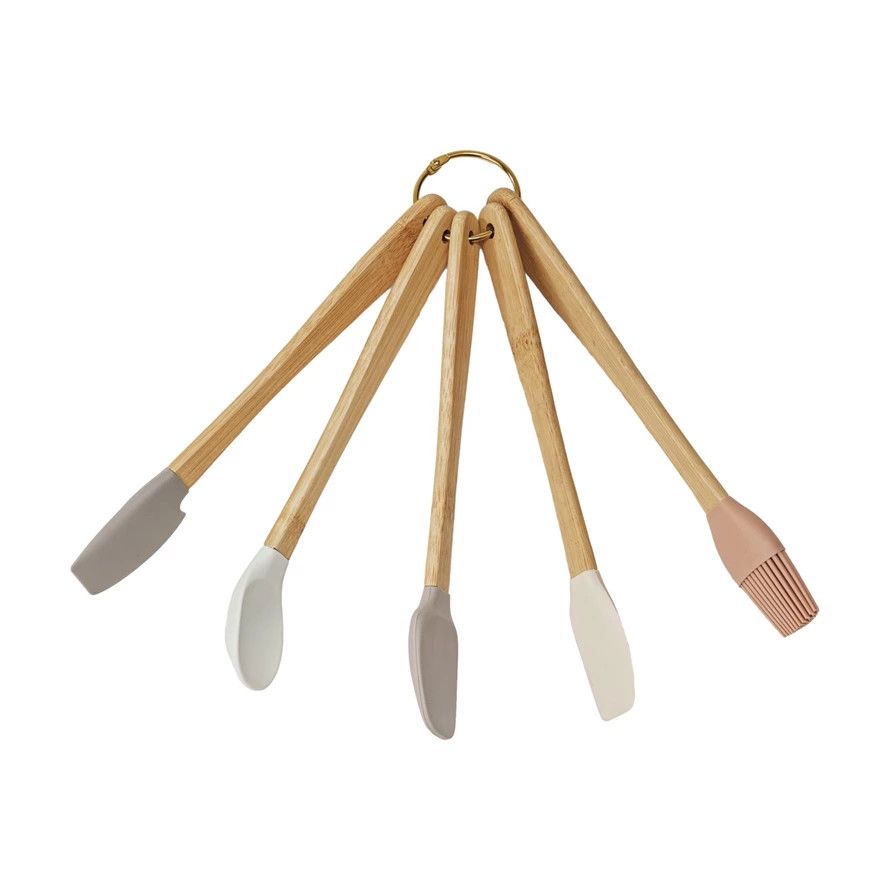 Silicone Mini Kitchen Utensil Neutrals EACH