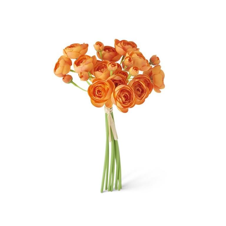 *11" Orange Mini Ranunculus Bundle