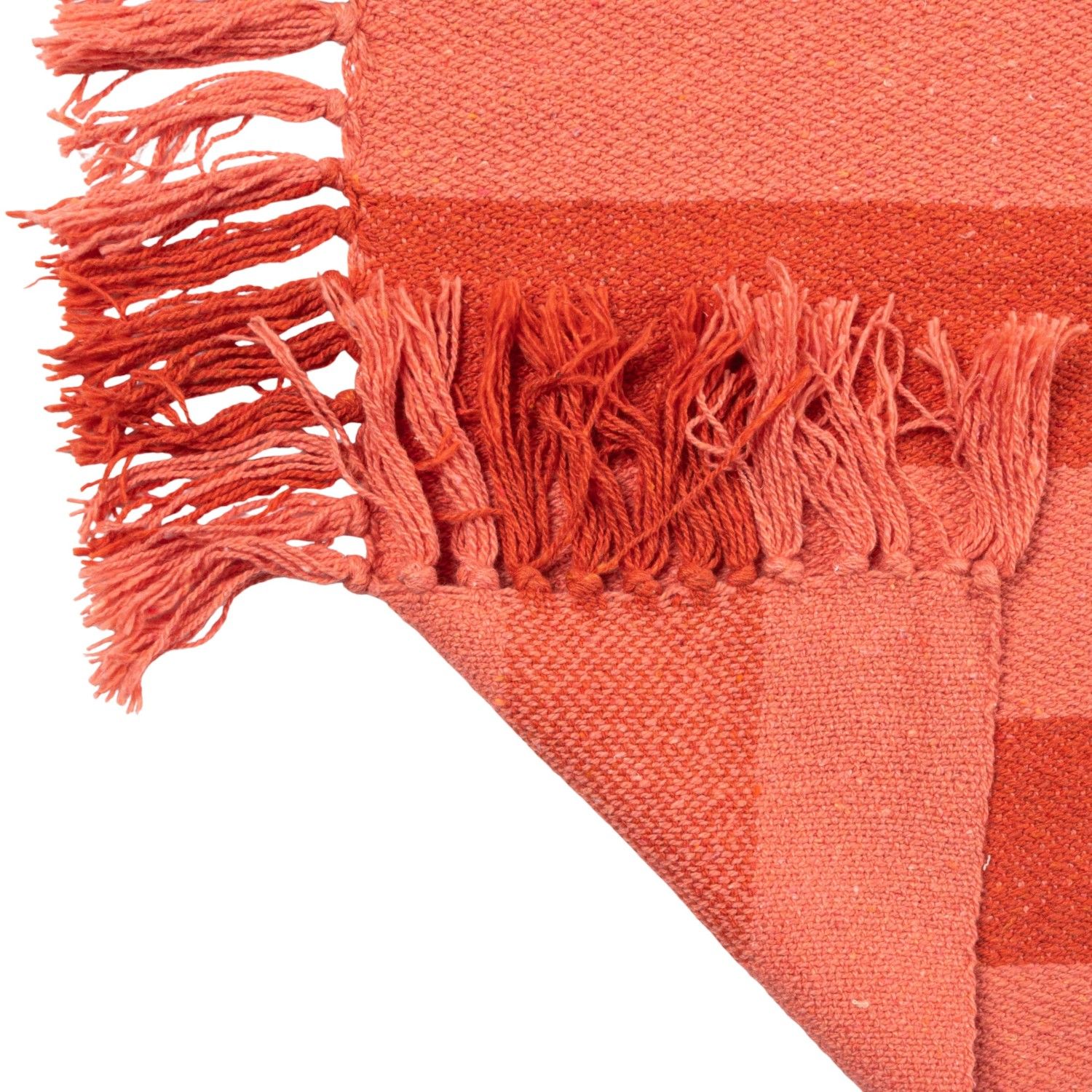 Red/Pink Stripe Cotton Throw