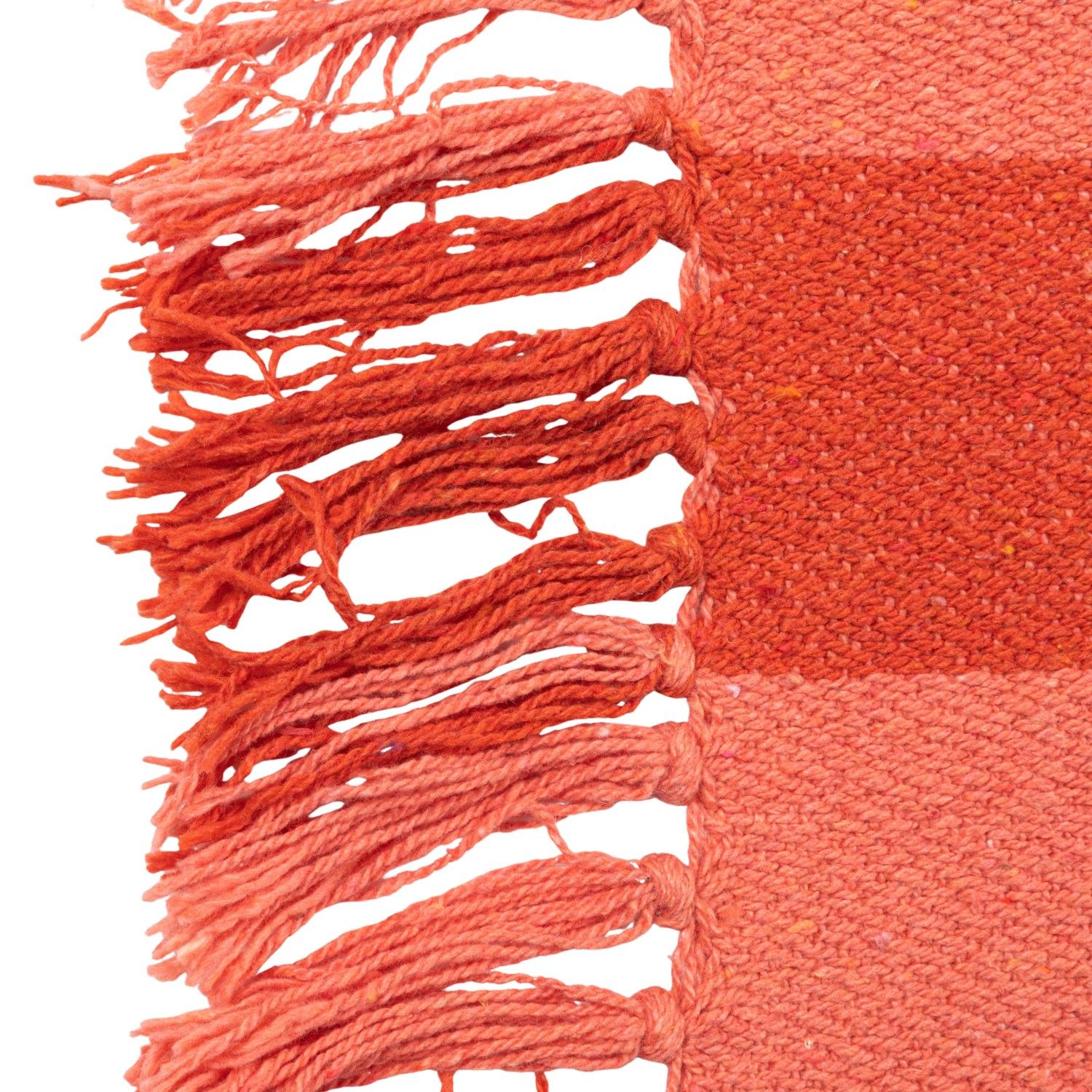 Red/Pink Stripe Cotton Throw