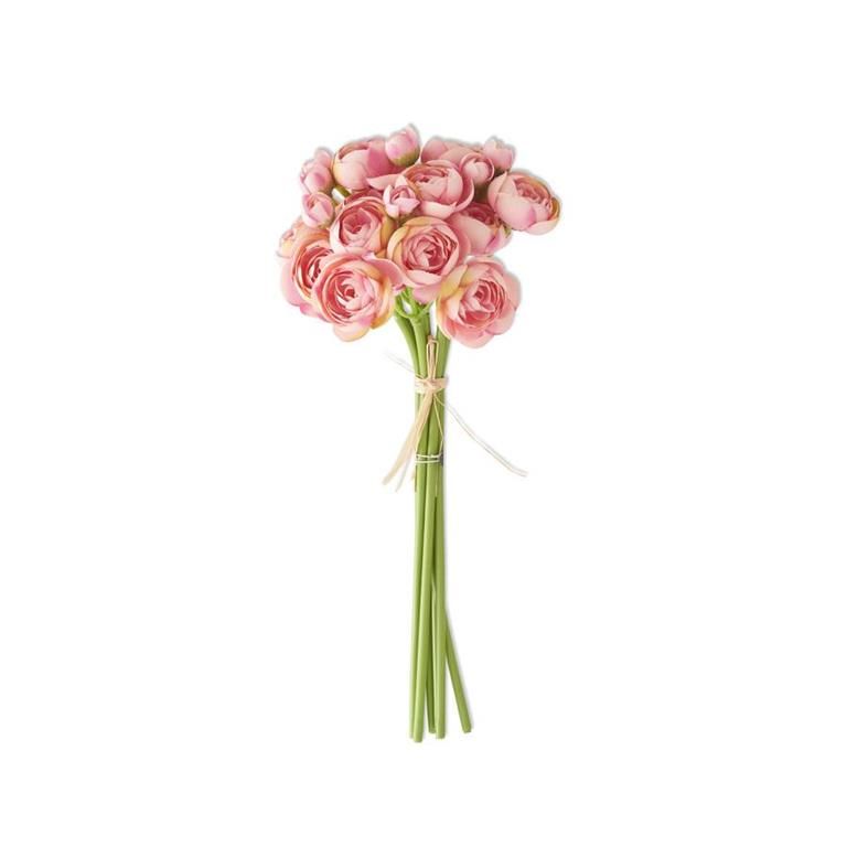 *11" Pink Mini Ranunculus Bundle