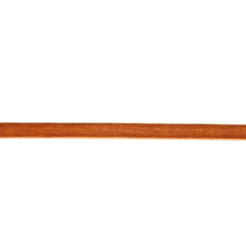 3/8" Velvet Ribbon | Cognac | 10 Yard Roll