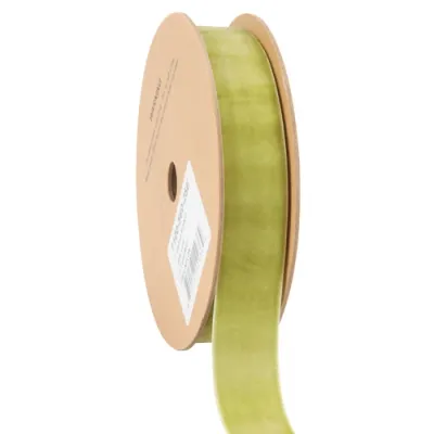 1" X10 YD BAYLEAF GREEN Velvet Ribbon