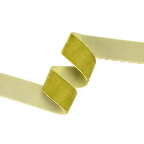 1" X10 YD BAYLEAF GREEN Velvet Ribbon