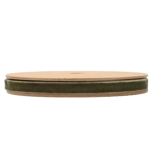 3/8" X10YD OLIVE GREEN  Velvet Ribbon