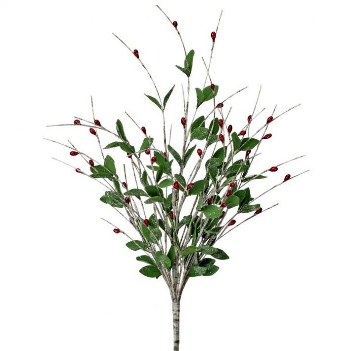 24in. BIRCH WRAPPED BERRY SPRAY