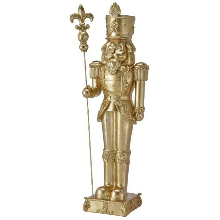 39" GOLD GILDED NUTCRACKER