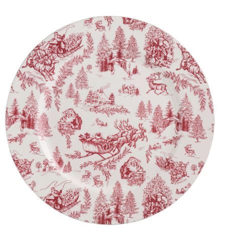13" RED TOILE CHARGER