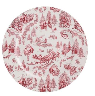 13" RED TOILE CHARGER