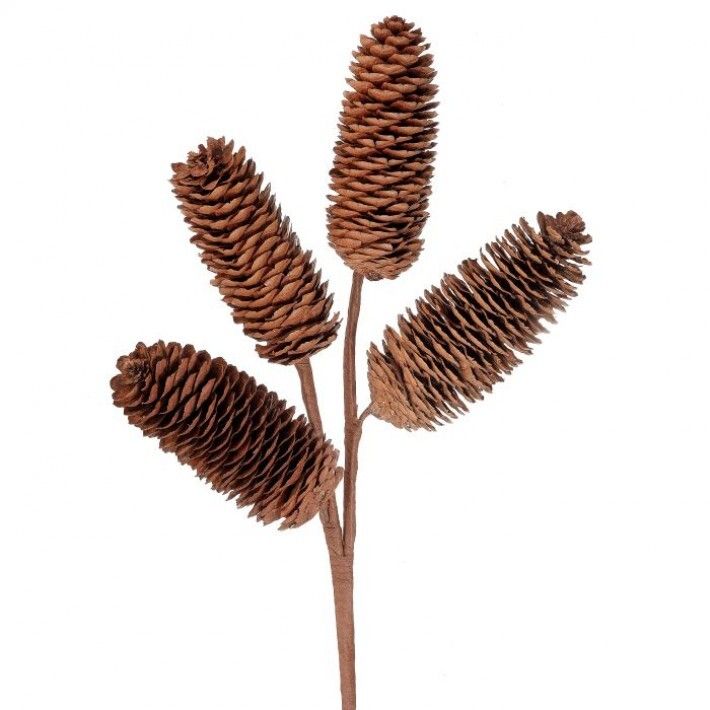 * 12" NATURAL PINECONE SPRAY