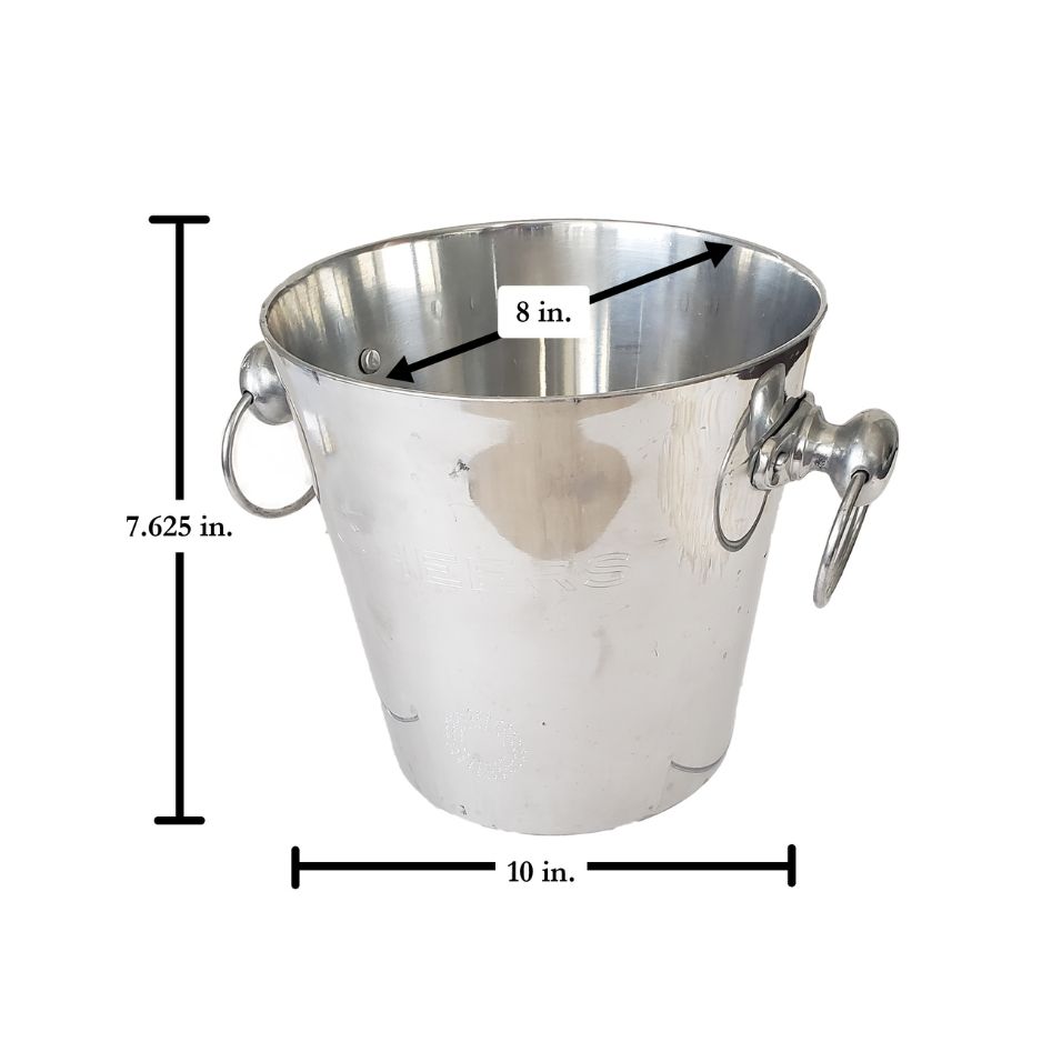 9" SILVER CLASSIC WINE CHILLER BUCKET