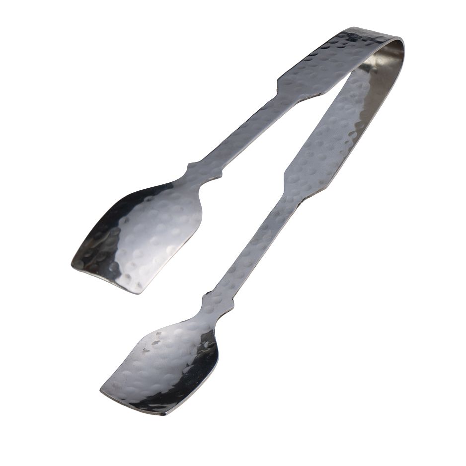 Dimpled Steel Ice Tongs