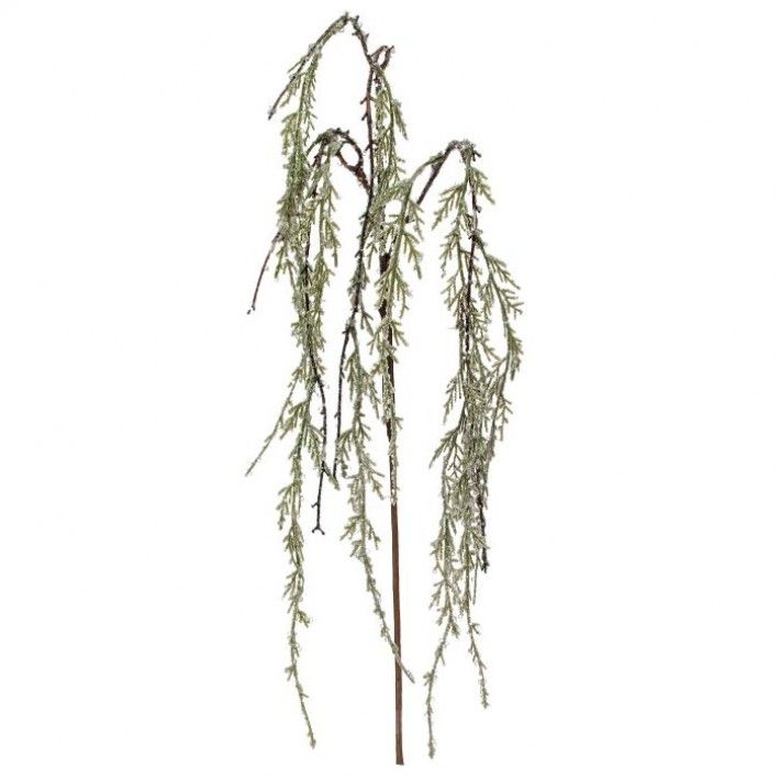 45in. ICED GLITTER WINTER AMARANTHIS SPRAY