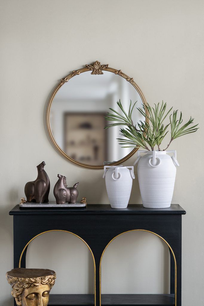 12" Vintage-Inspired White Ceramic Vase