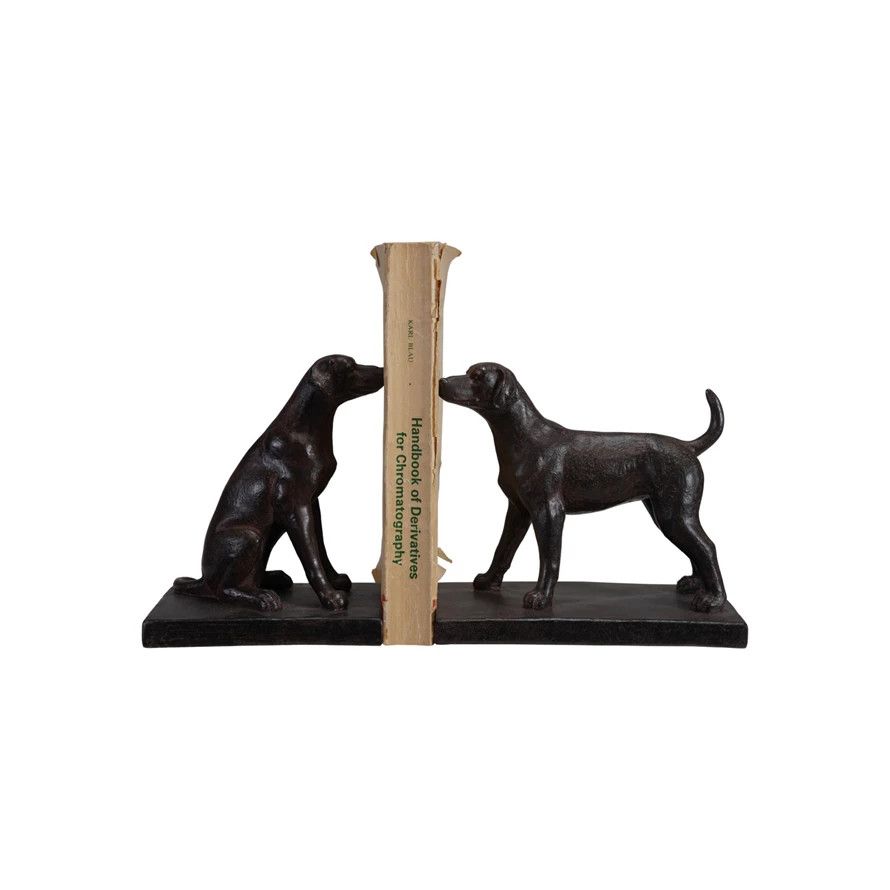 Set/2 Black Dog Bookends