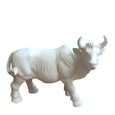 18" Hector Cow Statue